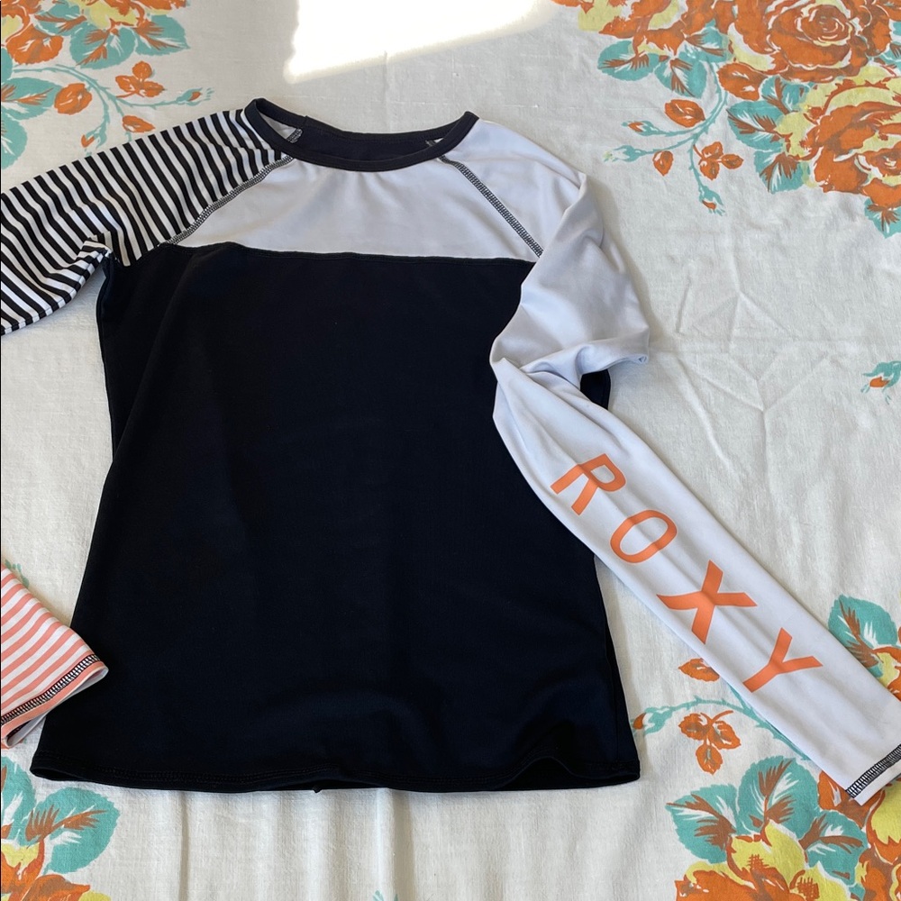 Striped Long Sleeve Colorblock Rashguard - Picture 2 of 7